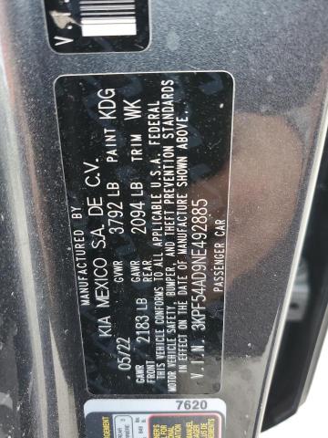 2022 KIA FORTE GT L - 3KPF54AD9NE492885