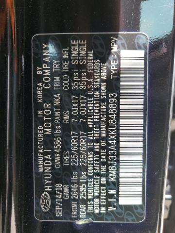 2019 HYUNDAI TUCSON LIM - KM8J33A4XKU848893