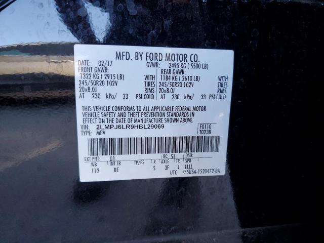 2017 LINCOLN MKX RESERV - 2LMPJ6LR9HBL29069