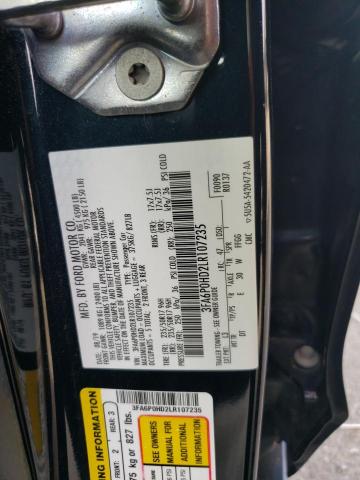 2020 FORD FUSION SE - 3FA6P0HD2LR107235