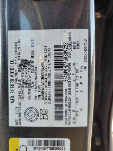 2016 FORD FUSION SE - 3FA6P0H77GR309228
