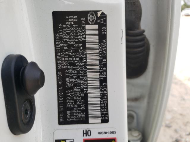 2015 TOYOTA COROLLA L - 2T1BURHE0FC397550