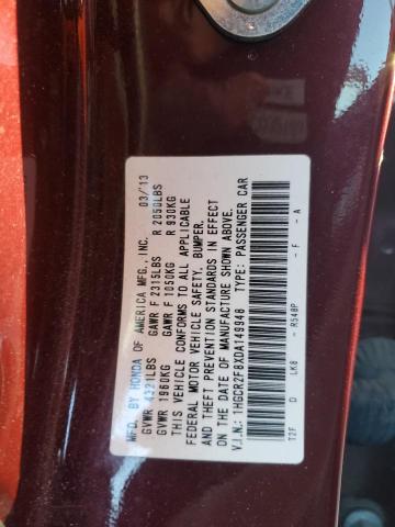 VIN 1HGCR2F8XDA149948 2013 Honda Accord, Exl no.12