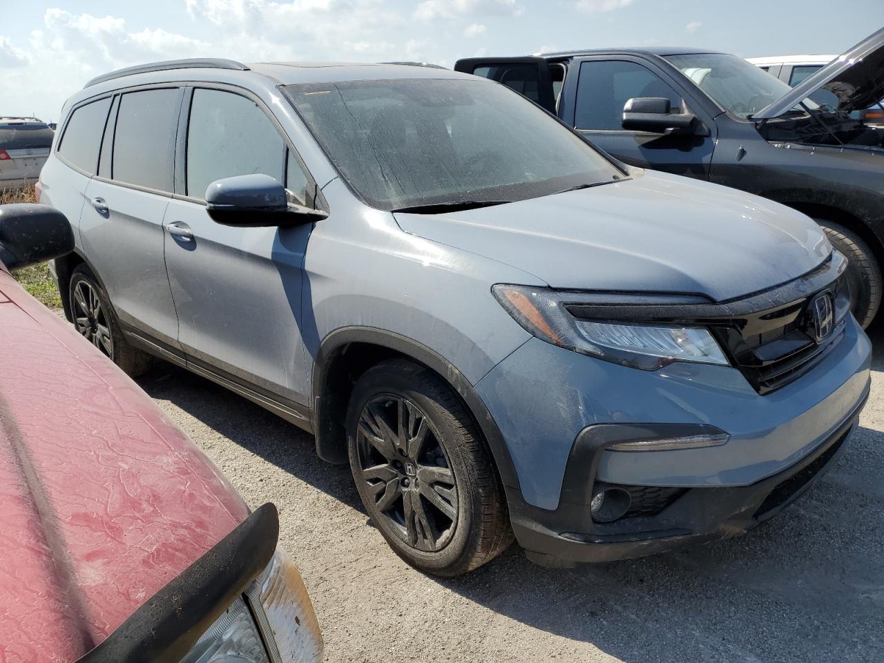 Lot #2928734062 2022 HONDA PILOT BLAC