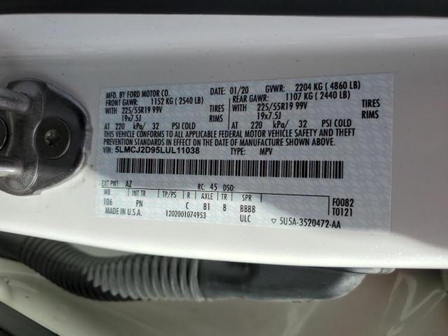 2020 LINCOLN CORSAIR RE - 5LMCJ2D95LUL11038