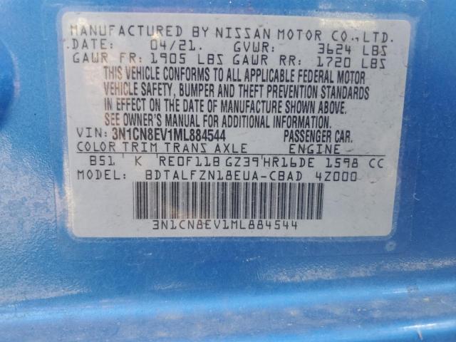 VIN 3N1CN8EV1ML884544 2021 NISSAN VERSA no.13