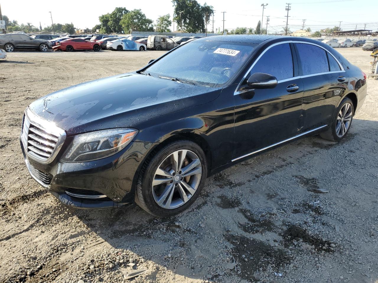 MERCEDES-BENZ S 550 2016 black  Gasoline WDDUG8CB1GA278635 photo #1