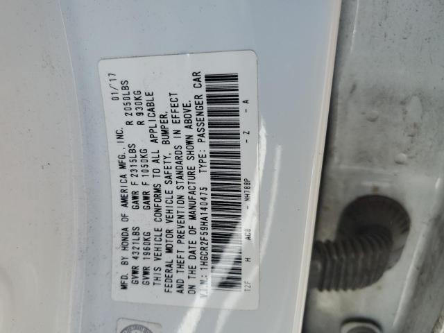 2017 HONDA ACCORD SPO - 1HGCR2F59HA140475