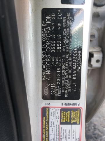 2016 KIA RIO LX - KNADM4A36G6686605