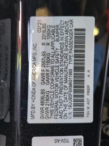 2021 ACURA TLX ADVANC 19UUB5F6XMA011965
