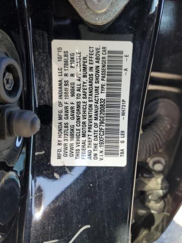 VIN 19XFC2F79GE200832 2016 Honda Civic, EX no.12