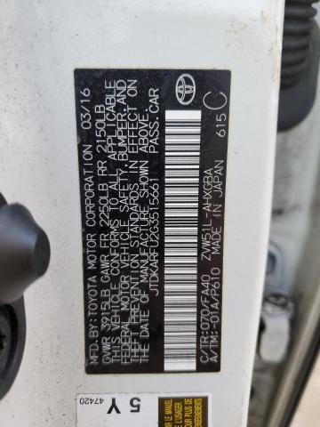 VIN JTDKARFU2G3515661 2016 Toyota Prius no.13