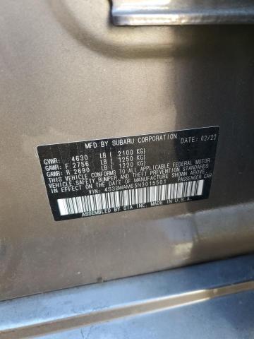 2022 SUBARU LEGACY 4S3BWAM65N3015501