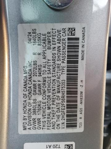 2024 HONDA CIVIC SPOR - 2HGFE2F56RH575353