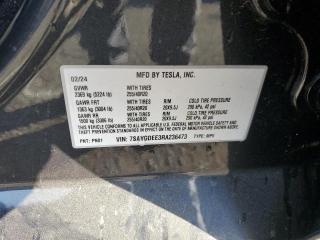 2024 TESLA MODEL Y 7SAYGDEE3RA236473