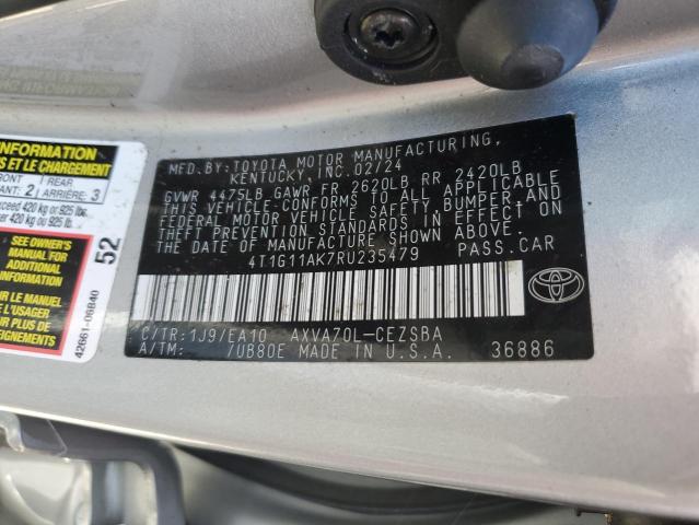 VIN 4T1G11AK7RU235479 2024 Toyota Camry, Se Night S... no.12