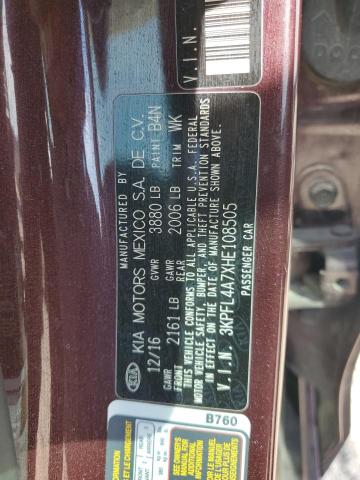 2017 KIA FORTE LX - 3KPFL4A7XHE108505