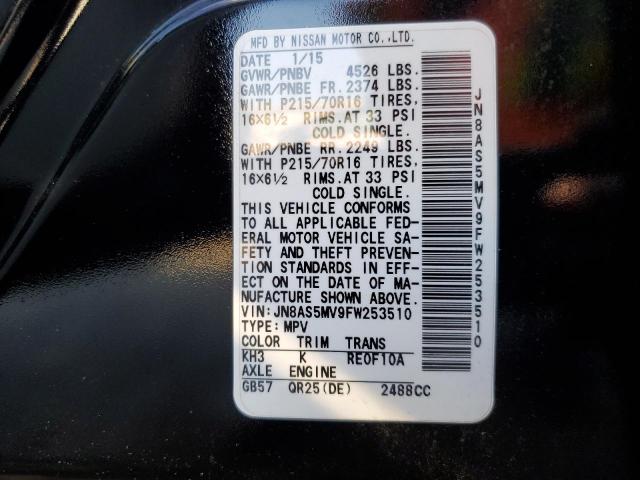 2015 NISSAN ROGUE SELE - JN8AS5MV9FW253510