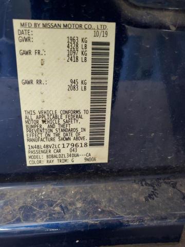 2020 NISSAN ALTIMA S - 1N4BL4BV2LC179618