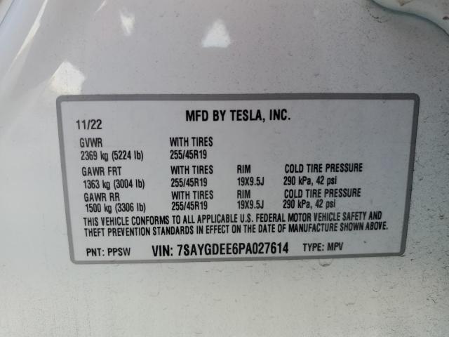 2023 TESLA MODEL Y - 7SAYGDEE6PA027614