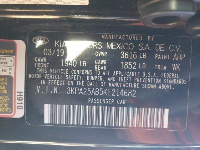 2019 KIA RIO S - 3KPA25AB5KE214682