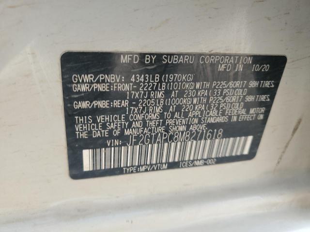 2021 SUBARU CROSSTREK - JF2GTAPC8M8271618