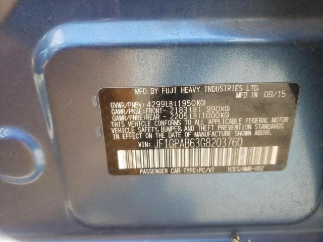 2016 SUBARU IMPREZA PR - JF1GPAB63G8203760