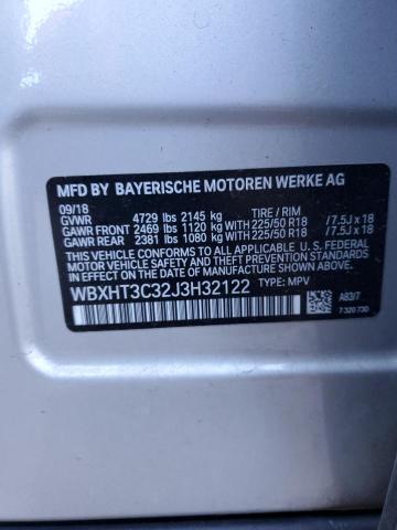 2018 BMW X1 XDRIVE2 - WBXHT3C32J3H32122