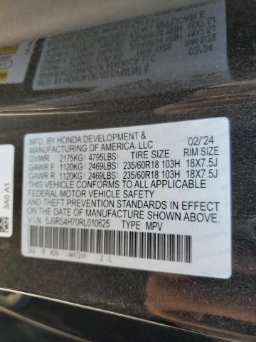 2024 HONDA CR-V EXL - 5J6RS4H70RL010625