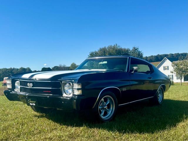 CHEVROLET CHEVELLE 1972 black   1D37F21523434 photo #3