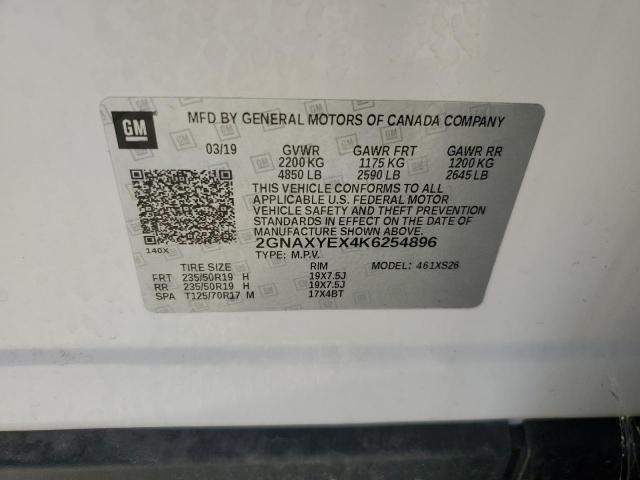 2019 CHEVROLET EQUINOX PR - 2GNAXYEX4K6254896