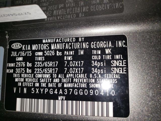 2016 KIA SORENTO LX - 5XYPG4A37GG090410