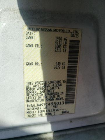2015 NISSAN ALTIMA 2.5 - 1N4AL3AP7FC495013
