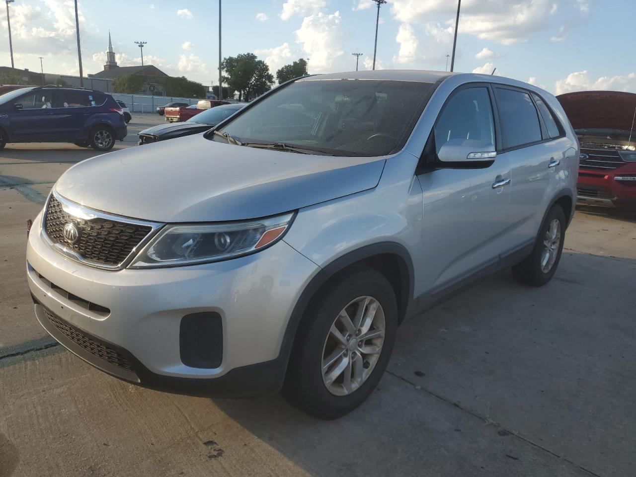 KIA SORENTO LX 2014 silver 4dr spor gas 5XYKT3A61EG534193 photo #1