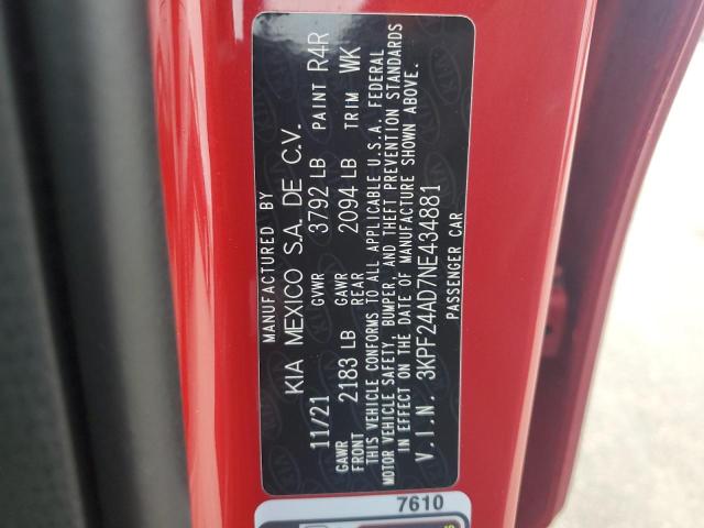 2022 KIA FORTE FE - 3KPF24AD7NE434881