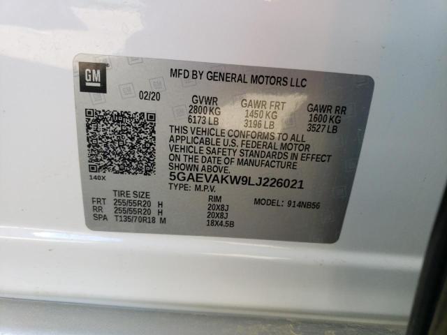 2020 BUICK ENCLAVE ES - 5GAEVAKW9LJ226021
