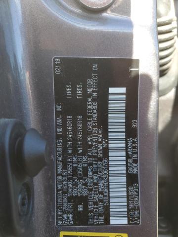 2019 TOYOTA HIGHLANDER - 5TDJGRFH7KS061766