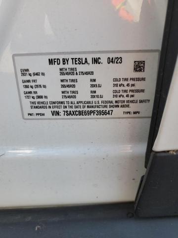 2023 TESLA MODEL X - 7SAXCBE69PF395647