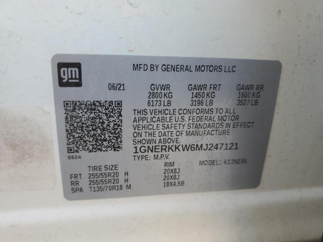 2021 CHEVROLET TRAVERSE P - 1GNERKKW6MJ247121