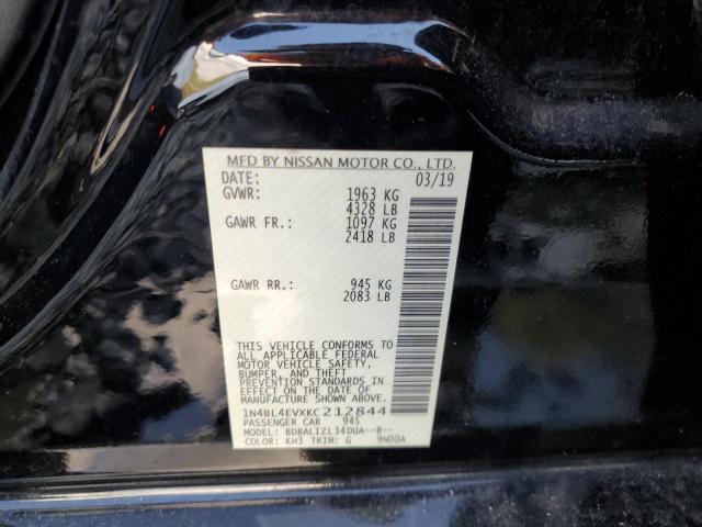 2019 NISSAN ALTIMA SL - 1N4BL4EVXKC212844