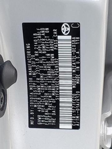 2020 TOYOTA COROLLA SE - 5YFP4RCE7LP049592