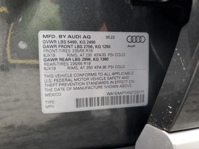 2022 AUDI Q5 PREMIUM - WA1EAAFYXN2123171