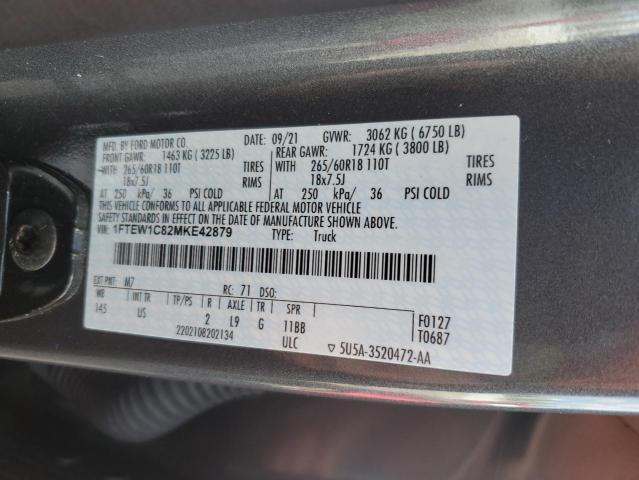 2021 FORD F150 SUPER - 1FTEW1C82MKE42879