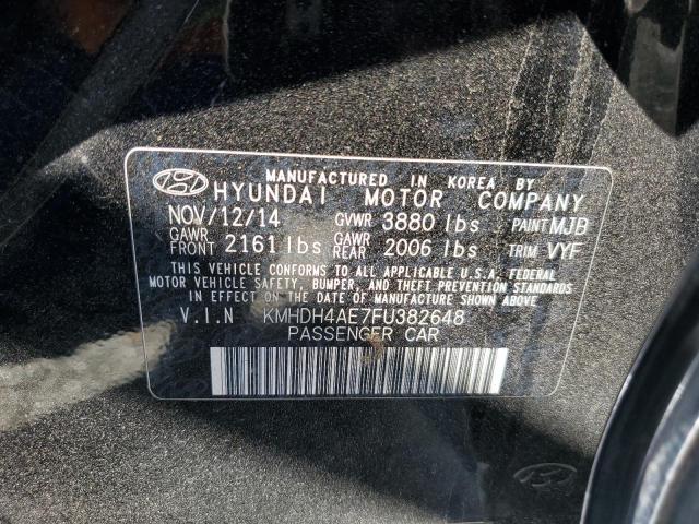 VIN KMHDH4AE7FU382648 2015 HYUNDAI ELANTRA no.12