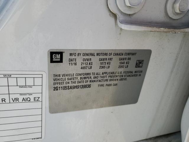 2017 CHEVROLET IMPALA LT - 2G1105SA9H9139836