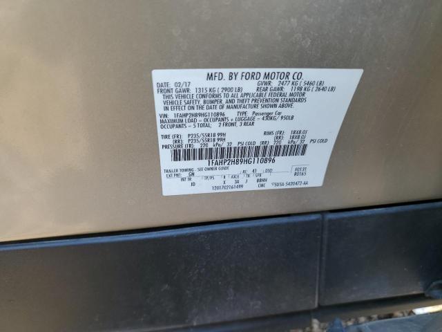 2017 FORD TAURUS SEL - 1FAHP2H89HG110896