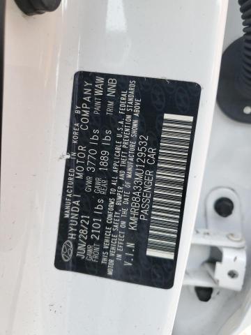 2021 HYUNDAI VENUE SE - KMHRB8A33MU129532