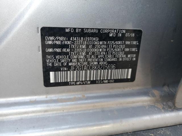 2019 SUBARU CROSSTREK - JF2GTACC8K8215696