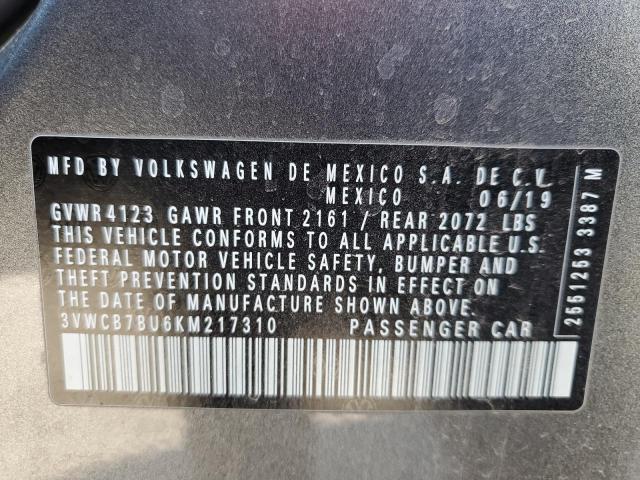 2019 VOLKSWAGEN JETTA S - 3VWCB7BU6KM217310