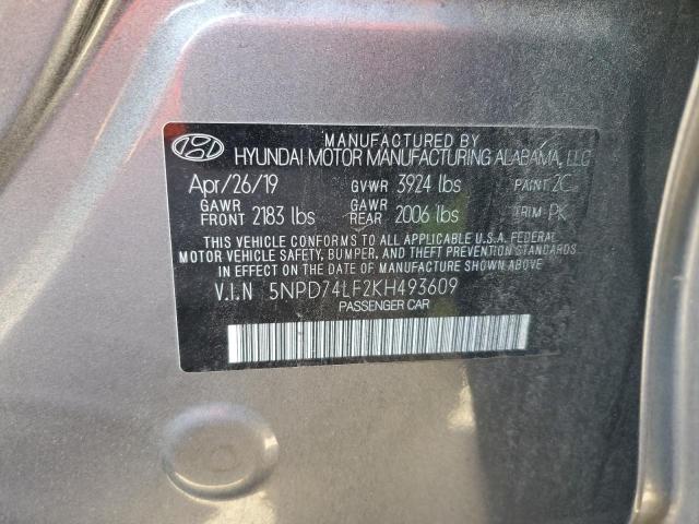 2019 HYUNDAI ELANTRA SE - 5NPD74LF2KH493609